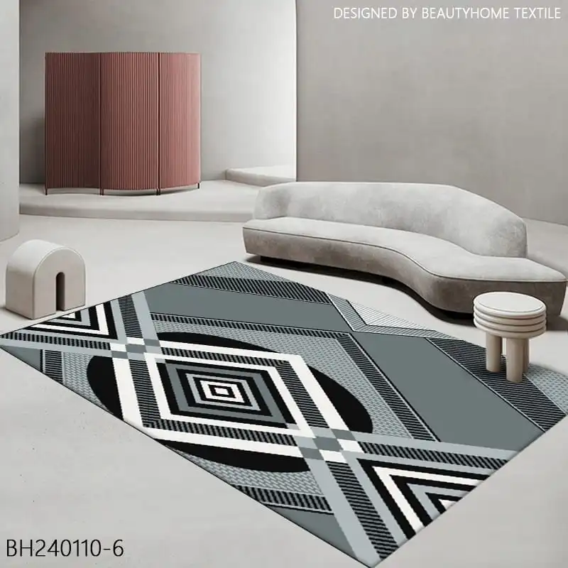 Diamond Illusion Grey & Black Area Rug - Buy in Kenya